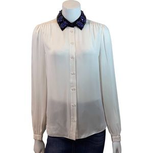 Kate Spade Jeweled Blouse